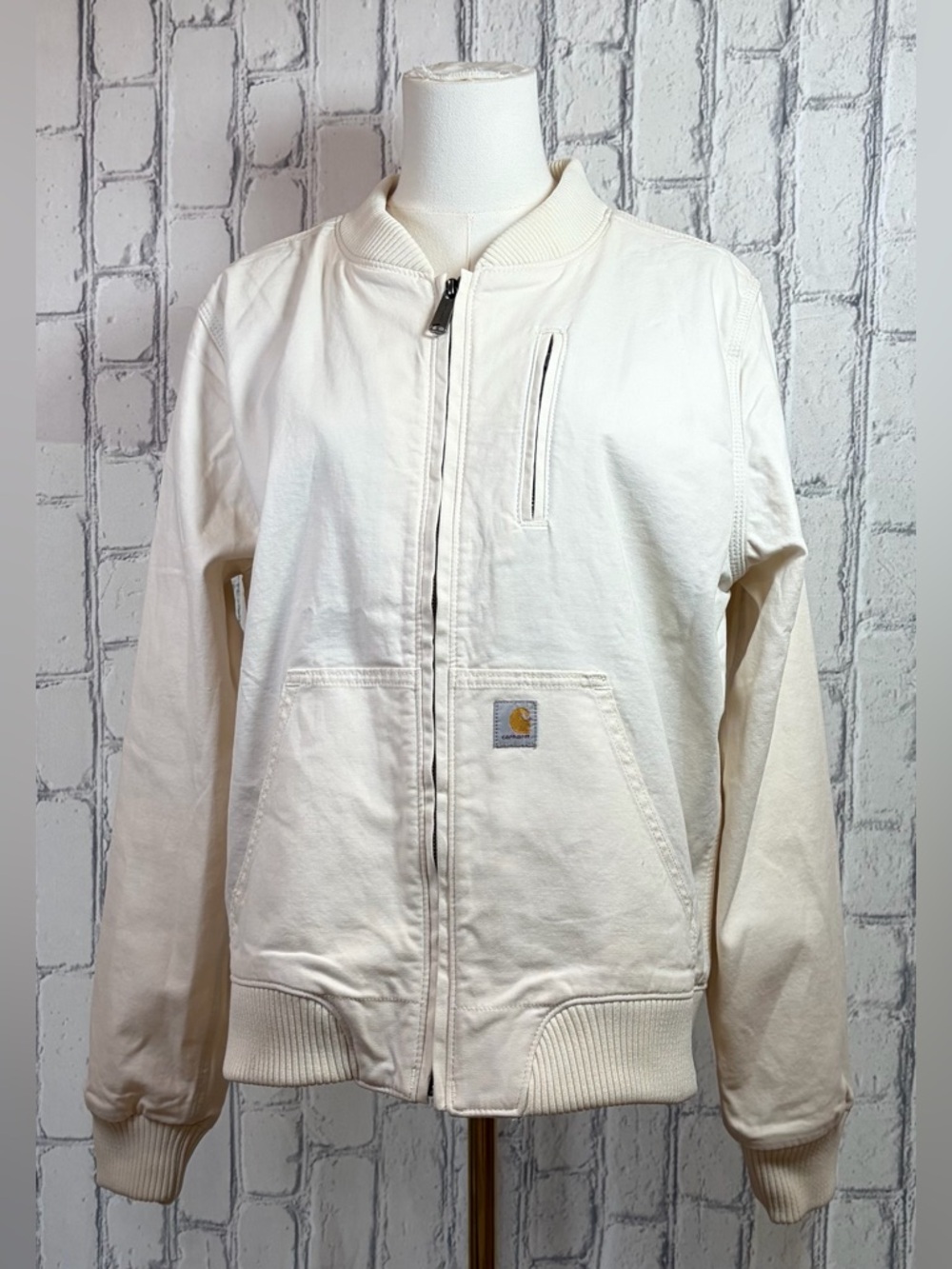 Carhartt Size:L Women Cream Zip-Up Jacket